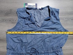 Lands&rsquo; End Lyocell Tiered Midi Dress Adult Womens X-Large Chambray Blue