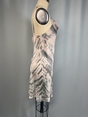 OLIVACEOUS NEW Slip Dress SIZE SMALL pink grey rayon short designer tie dye