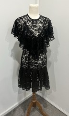 Black Milk Black Lace Frill Dress (belt Not Included)