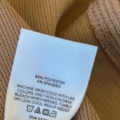 Express Camel Turtleneck Shift Long Sleeve Sweater Dress Midi XS