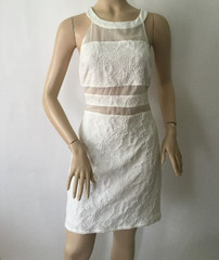 NEW SUGAR LIPS (Size L) Sleeveless Sheer Waist Detail Dress