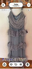 Lulus Blue Polka Dot Tulle Tiered Ruffle Maxi Dress V-Neck Plus 1X