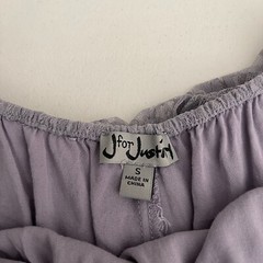 J For Justify Dress Women&rsquo;s Small Purple Lace Off The Shoulder Long Casual Solid
