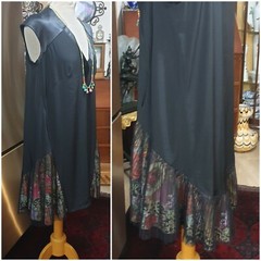 Michal Negrin Black Decorated Over size Comfort Dress – Sz. 42 /M NWoT