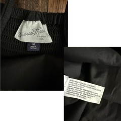 Universal Thread Black Linen Blend Halter Maxi Dress Smocked Tie Front M