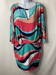 Trina Turk Womens Tunic Dress Size 10 Easter Wedding Guest Career Coastal Preppy