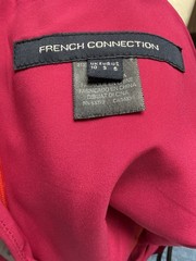 Women&rsquo;s French Connection, Red And Fuchsia Spaghetti Strap Short Dress Size 6
