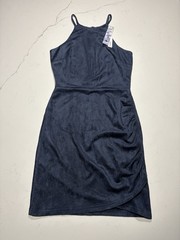 NWT Aqua Bloomingdales Exclusive XS women’s Navy Dress