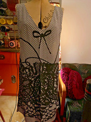 Antoni and Alison Silk Digital Print of Lace & Bow size 10