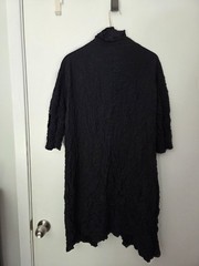 Original Babette crinkled snap close black jacket
