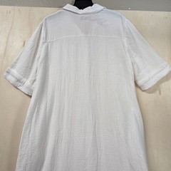 Chico&rsquo;s White Gauze Button Front Maxi Shirt Dress Size 3 US 16/18 Cotton