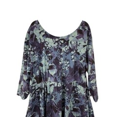 Soft Surroundings Cyane High Low Midi Dress Aquamarine Blue Women’s sz 3x 5DF69