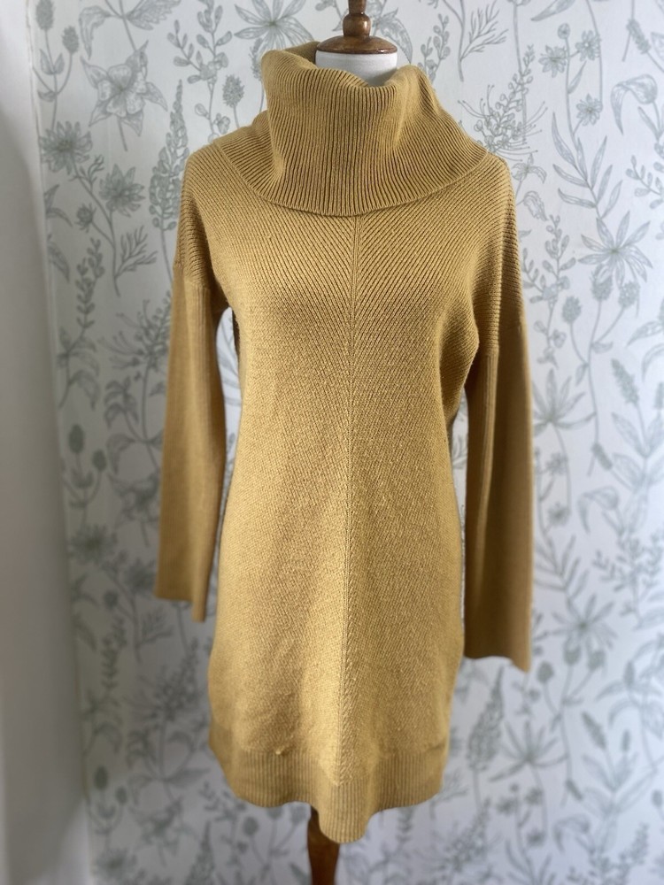 Lulus Tea Reader Sweater Dress Camel Size Medium