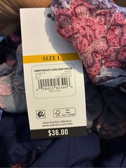 Sofia Vergara Floral Ruffled Peplum Sweetheart Midi Dress Navy Blue Size Large