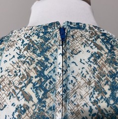 Women&rsquo;s Size XL Vintage 60s Cap Sleeve Dress With Jacket Turquoise Colored