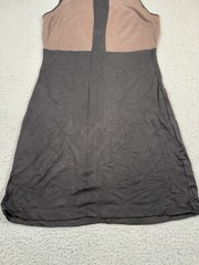 Premise Studio Dress Womens Medium Leather Print Black Spandex Rayon Nylon NWT