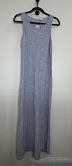 Artisan NY Gray Maxi/ Midi Linen Dress, Size 10 (Medium)!