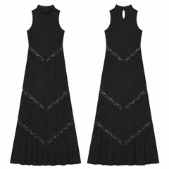 Stillwater Victorian Lace Maxi Dress Women&rsquo;s Size S Romantic Gothic