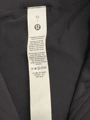 LULULEMON Define Black Sleeveless Mock Neck 1/4 Zip Athletic Sport Dress Size 12