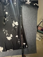 WHITE HOUSE BLACK MARKET Women L Floral Chiffon Ties U Back Shift Dress Elegant