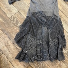 Scandal Made in Italy Boho Lace Embroidered Layered Dress Size S/M Fairy Goth