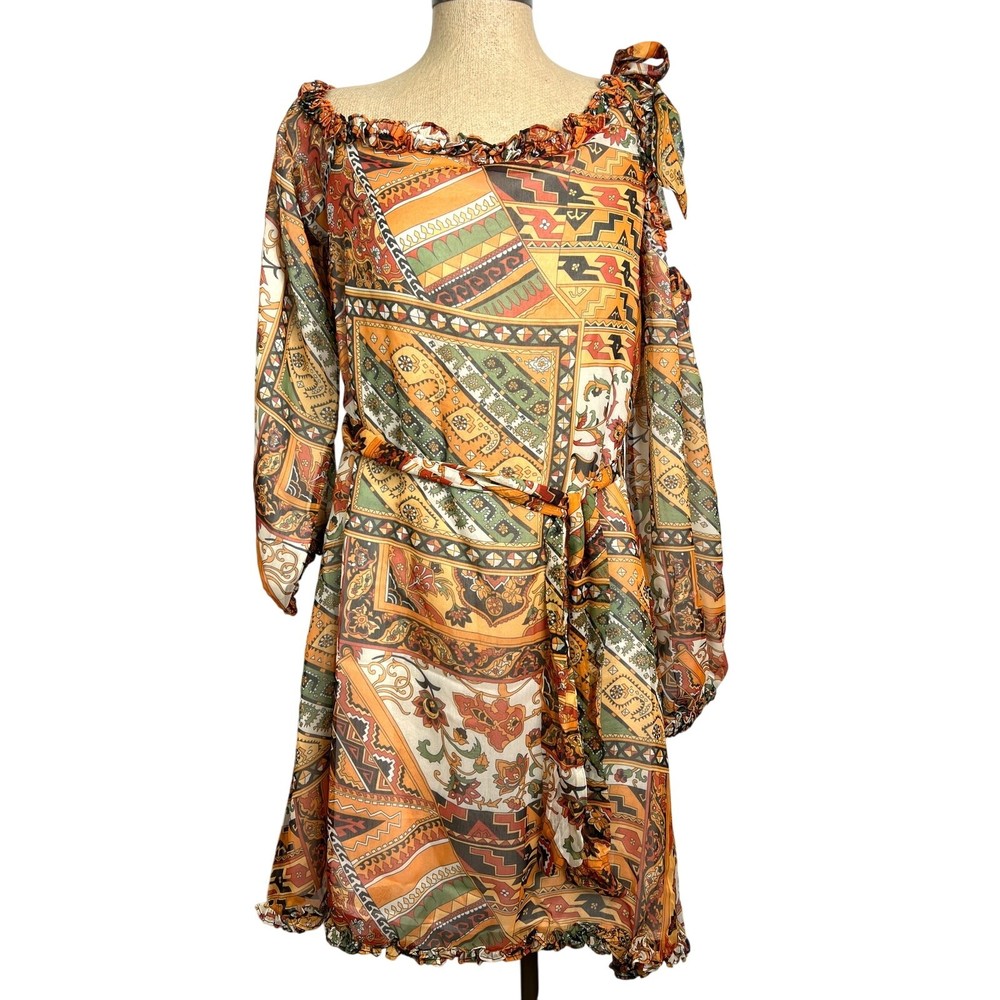 One Teaspoon Bazaar Paisley One Shoulder Mini Dress – Paisley Size XS NWT