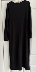 Old Navy Black Full Button Midi Rib Knit Cardigan Sweater Dress Size Small S