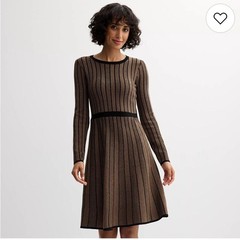 NWT Catherine Malandrino Black and Brown Dress Size Large