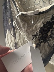 FLANNEL Australia NWT Black Silk And Lace Mini Slip Dress 2 10 $550