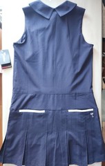 Golftini Navy Blue Tini Timeless Pleated Sport Athletic Golf Tennis Dress Sz XS
