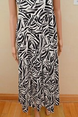 M&S Collection Linen Blend Round Neck Midi Tiered Dress Sz UK 12 -14