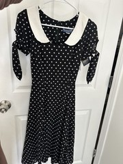 Collectif London Vintage Style Polka Dot Swing Dress