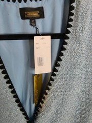 ALEXIA ADMOR Halogen Blue Sparkle Tweed Pearl Mini Dress NWT Size 10