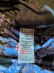 Peruvian Connection Size Large Purple Patterned Midi Dress Long Sleeves