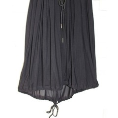 CITY CHIC Sheer Mesh Overlay Drawstring Waist/Hem Stretch Midi Dress Black M/18