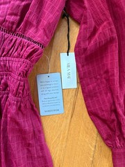Mila Mae Women&rsquo;s Tiered Long Sleeve Maxi Dress Cranberry/Red Size XS New W/ Tags