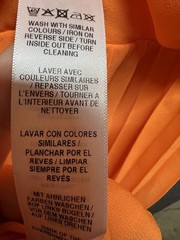 ASOS Orange Solid V-Neck Pleated Ruffle Lined Short Zip Dress 10