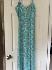 Michael Kors Turquoise Spaghetti Strap Dress. Size P/Medium NWT