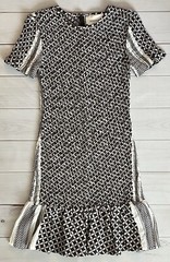 Summery Copenhagen Celine Short Sleeve Dress Smocked Mini Dress Size Medium