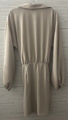FASHION NOVA Beige Collared Belted Wrap Mini Dress Women’s Size XL NWT