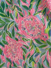 Lilly Pulitzer Mila Stretch Shift Dress Pink Sea Turtles . Worn once adorable