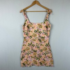 Amanda Uprichard Capulet Floral Tie Shoulder Mini Floral Dress Women&rsquo;s Size M
