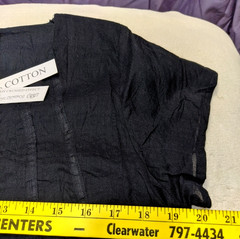 NWT PORTOBELLO AUSTRALIA  »CHAPMANS » Boho Dress Black Crusher 100% Cotton sz S