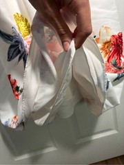Sachin + Babi Size Small White Floral Fit-and-Flare Floral Cocktail Dress