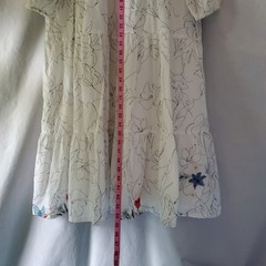 Johnny Was Workshop Embroidered Tiered Dress Size Medium Ruffles Boho Butterfly