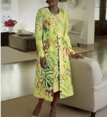 NWT Ashro Multicolor Floral Vibrant Colorful Artsy 2pc Suit Dress Sz 14