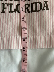 Celandine Women’s Pink White Scoop Neck Front Tie Mini Dress Size Large NWT