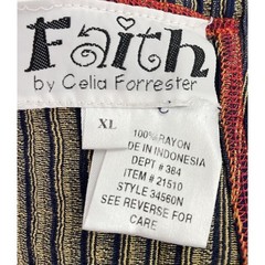 Vtg Y2K Faith by Celia Forrester Maxi Art To Wear Halter Patchwork Boho Dress XL