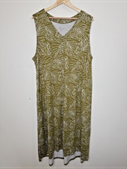 Cuddl Duds Pull On Maxi Sleeveless Dress Long Tank Stretch Plus Size 2X Comfort