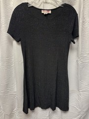 Maggie London Modern Classic Black Shimmer Shtretch Sheath Dress XS/S Party